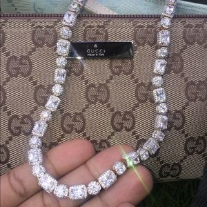 ✨Baguette Gold Tennis chain 20 inch yellow gold✨